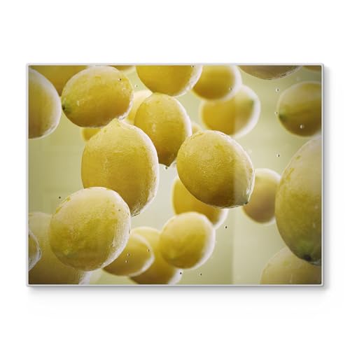 DEQORI Schneidebrett aus Glas | groß 40x30 cm | Motiv "Frische Sommerträume" | Design Schneideplatte für Küche | Frühstücksbrett antibakteriell & rutschfest | Glasplatte & Servierplatte DEQORI Schneidebrett aus Glas | groß 40x30 cm | Motiv "Frische Sommerträume" | Design Schneideplatte für Küche | Frühstücksbrett antibakteriell & rutschfest | Glasplatte & Servierplatte von DEQORI
