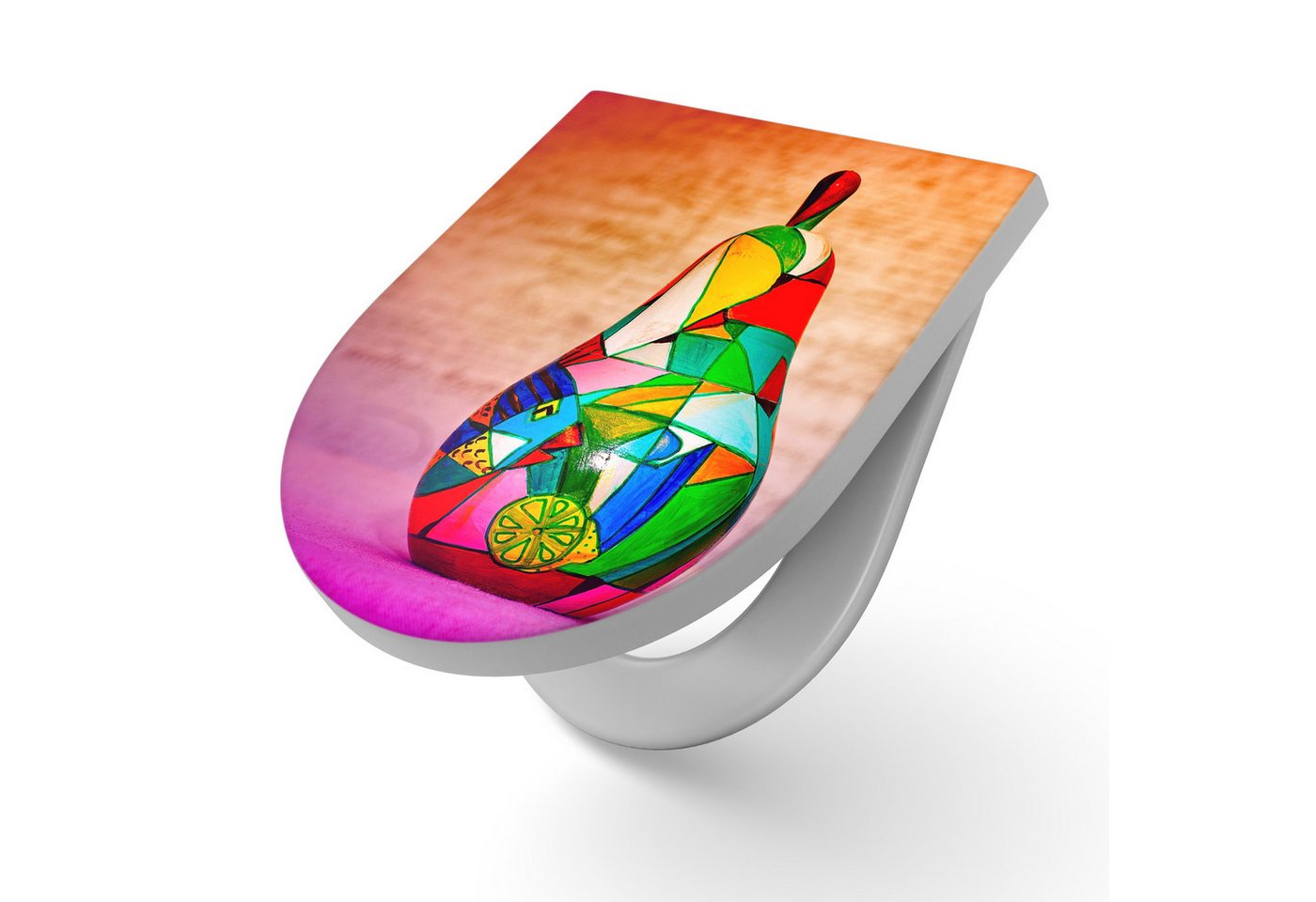 DEQORI WC-Sitz 'Bunte Holzfrüchte', WC Toilettensitz bedruckt Klobrille Toilettendeckel Motiv WC-Brille DEQORI WC-Sitz 'Bunte Holzfrüchte', WC Toilettensitz bedruckt Klobrille Toilettendeckel Motiv WC-Brille von DEQORI