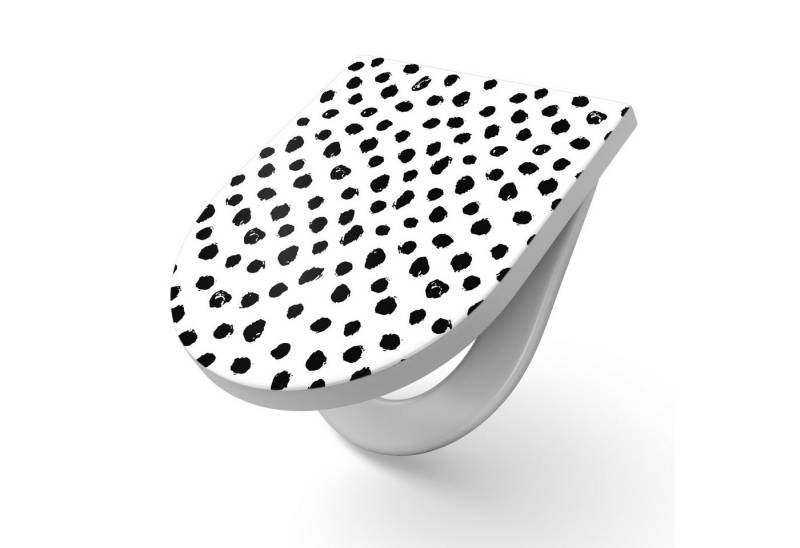 DEQORI WC-Sitz 'Der Punktrhythmus', WC Toilettensitz bedruckt Klobrille Toilettendeckel Motiv WC-Brille DEQORI WC-Sitz 'Der Punktrhythmus', WC Toilettensitz bedruckt Klobrille Toilettendeckel Motiv WC-Brille von DEQORI