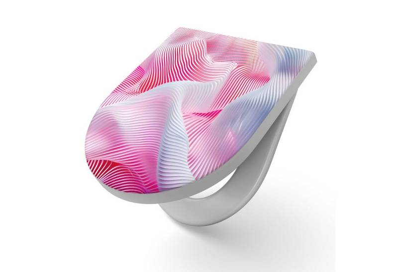 DEQORI WC-Sitz 'Farbklang in Bewegung', WC Toilettensitz bedruckt Klobrille Toilettendeckel Motiv WC-Brille DEQORI WC-Sitz 'Farbklang in Bewegung', WC Toilettensitz bedruckt Klobrille Toilettendeckel Motiv WC-Brille von DEQORI