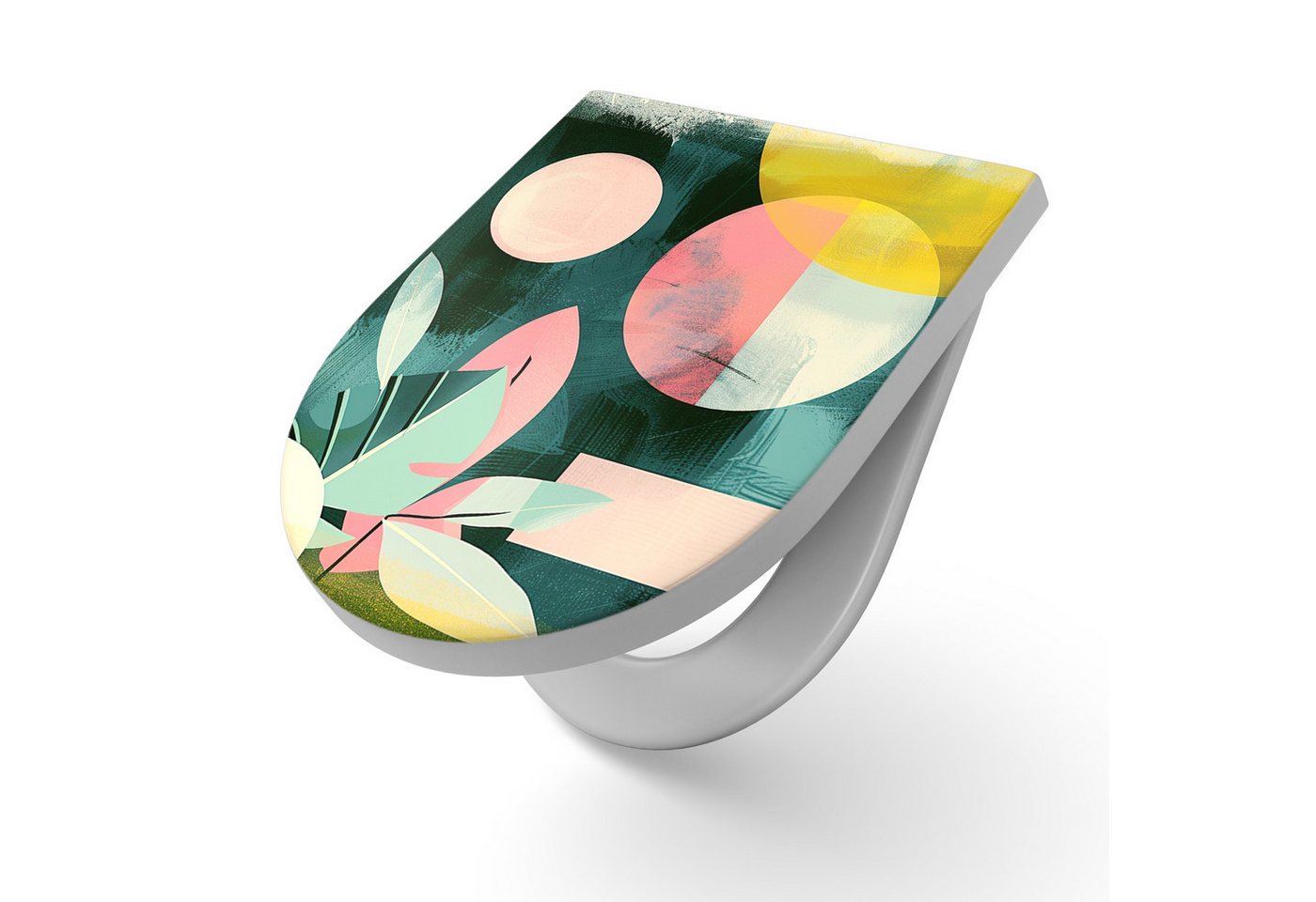 DEQORI WC-Sitz 'Flora in Balance', WC Toilettensitz bedruckt Klobrille Toilettendeckel Motiv WC-Brille DEQORI WC-Sitz 'Flora in Balance', WC Toilettensitz bedruckt Klobrille Toilettendeckel Motiv WC-Brille von DEQORI