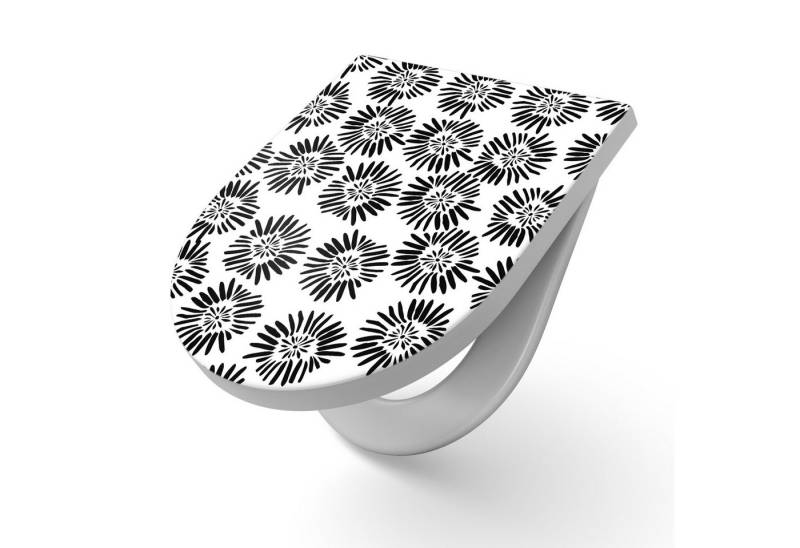 DEQORI WC-Sitz 'Florale Explosionen', WC Toilettensitz bedruckt Klobrille Toilettendeckel Motiv WC-Brille DEQORI WC-Sitz 'Florale Explosionen', WC Toilettensitz bedruckt Klobrille Toilettendeckel Motiv WC-Brille von DEQORI