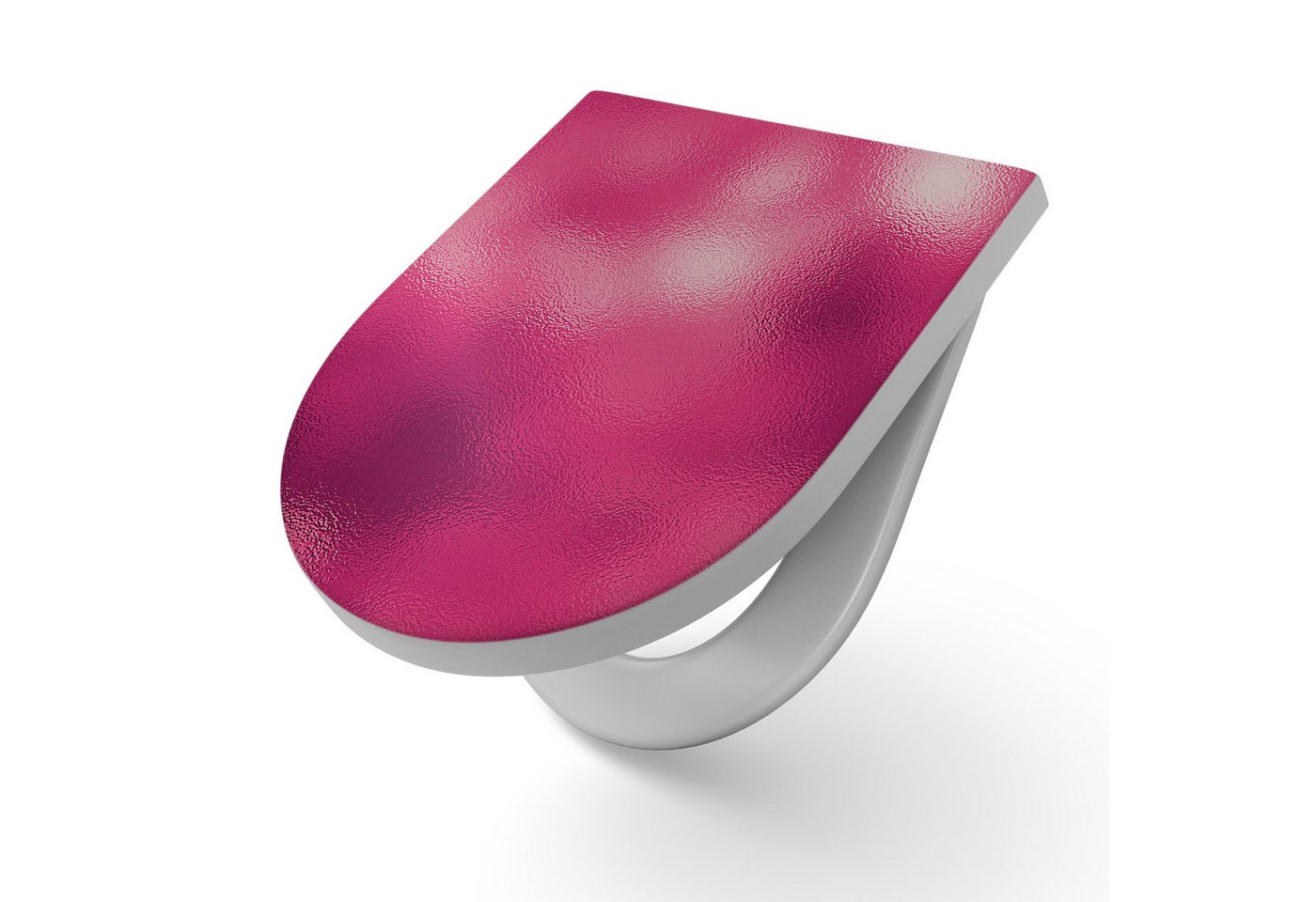 DEQORI WC-Sitz 'Glanzoptik in Magenta', WC Toilettensitz bedruckt Klobrille Toilettendeckel Motiv WC-Brille DEQORI WC-Sitz 'Glanzoptik in Magenta', WC Toilettensitz bedruckt Klobrille Toilettendeckel Motiv WC-Brille von DEQORI