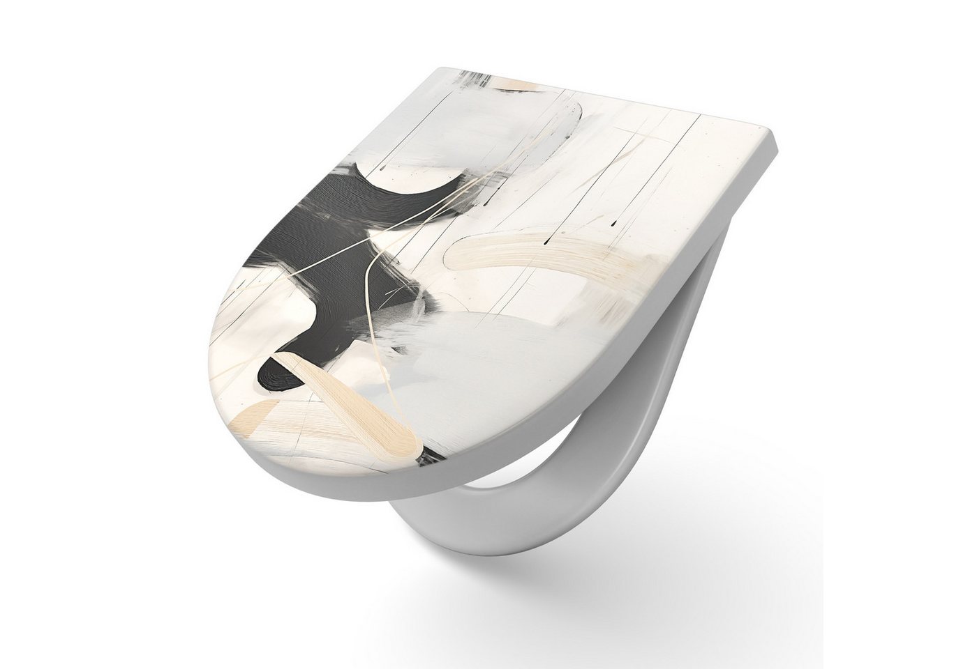 DEQORI WC-Sitz 'Helle Dynamik', WC Toilettensitz bedruckt Klobrille Toilettendeckel Motiv WC-Brille DEQORI WC-Sitz 'Helle Dynamik', WC Toilettensitz bedruckt Klobrille Toilettendeckel Motiv WC-Brille von DEQORI