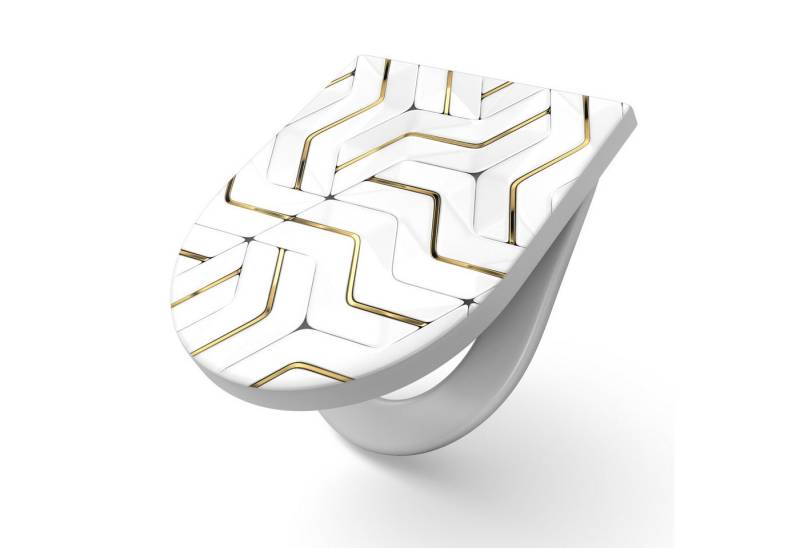 DEQORI WC-Sitz 'Hochglanzmuster', WC Toilettensitz bedruckt Klobrille Toilettendeckel Motiv WC-Brille DEQORI WC-Sitz 'Hochglanzmuster', WC Toilettensitz bedruckt Klobrille Toilettendeckel Motiv WC-Brille von DEQORI