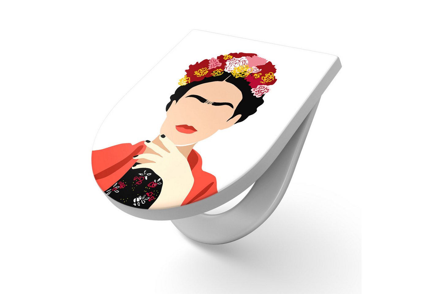 DEQORI WC-Sitz 'Kraft der Blumenkrone', WC Toilettensitz bedruckt Klobrille Toilettendeckel Motiv WC-Brille DEQORI WC-Sitz 'Kraft der Blumenkrone', WC Toilettensitz bedruckt Klobrille Toilettendeckel Motiv WC-Brille von DEQORI