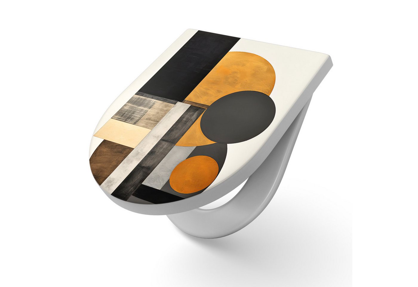 DEQORI WC-Sitz 'Kreise im System', WC Toilettensitz bedruckt Klobrille Toilettendeckel Motiv WC-Brille DEQORI WC-Sitz 'Kreise im System', WC Toilettensitz bedruckt Klobrille Toilettendeckel Motiv WC-Brille von DEQORI