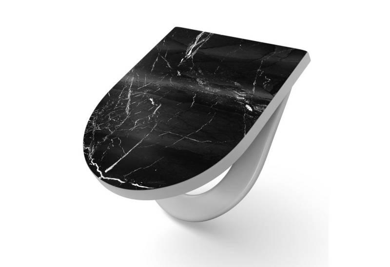 DEQORI WC-Sitz 'Marmoradern im Detail', WC Toilettensitz bedruckt Klobrille Toilettendeckel Motiv WC-Brille DEQORI WC-Sitz 'Marmoradern im Detail', WC Toilettensitz bedruckt Klobrille Toilettendeckel Motiv WC-Brille von DEQORI