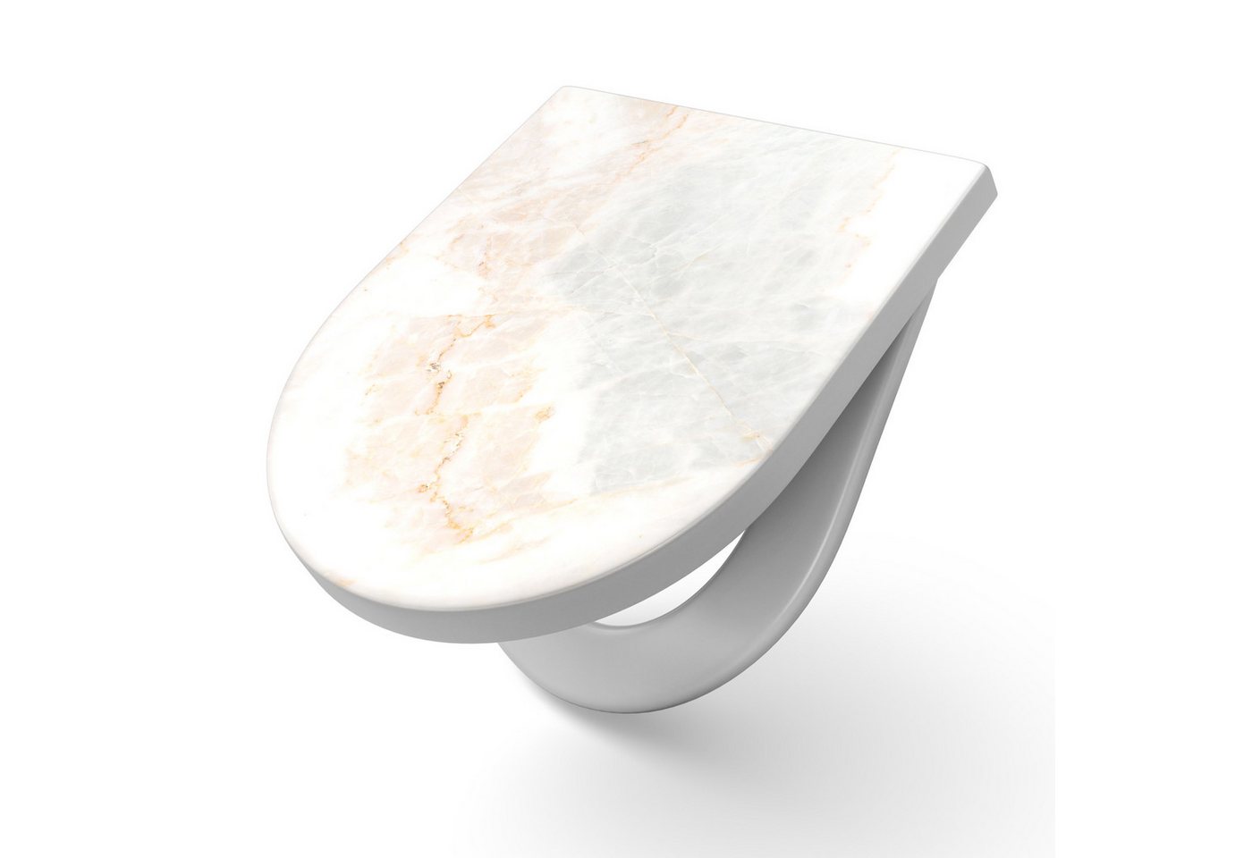 DEQORI WC-Sitz 'Marmorsteinstruktur', WC Toilettensitz bedruckt Klobrille Toilettendeckel Motiv WC-Brille DEQORI WC-Sitz 'Marmorsteinstruktur', WC Toilettensitz bedruckt Klobrille Toilettendeckel Motiv WC-Brille von DEQORI