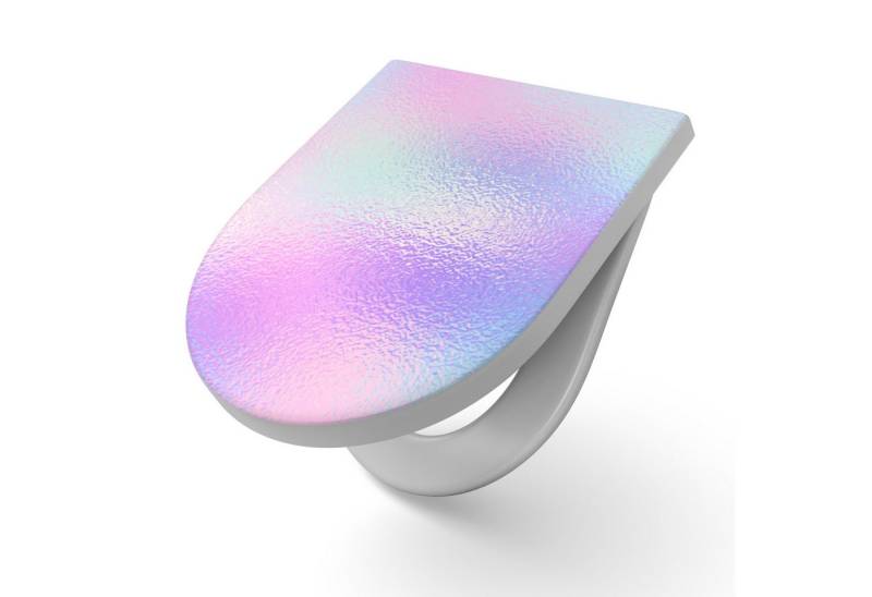 DEQORI WC-Sitz 'Milchglas vor Pastell', WC Toilettensitz bedruckt Klobrille Toilettendeckel Motiv WC-Brille DEQORI WC-Sitz 'Milchglas vor Pastell', WC Toilettensitz bedruckt Klobrille Toilettendeckel Motiv WC-Brille von DEQORI