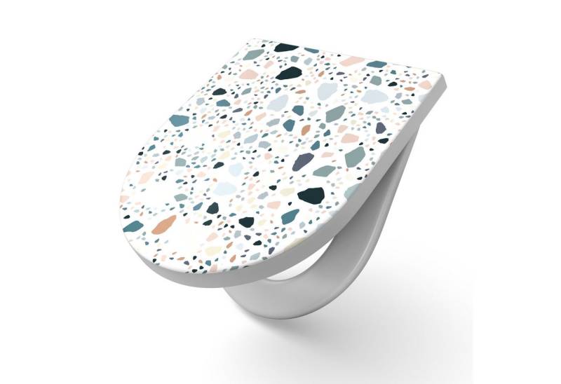 DEQORI WC-Sitz 'Moderne Terrazzo', WC Toilettensitz bedruckt Klobrille Toilettendeckel Motiv WC-Brille DEQORI WC-Sitz 'Moderne Terrazzo', WC Toilettensitz bedruckt Klobrille Toilettendeckel Motiv WC-Brille von DEQORI