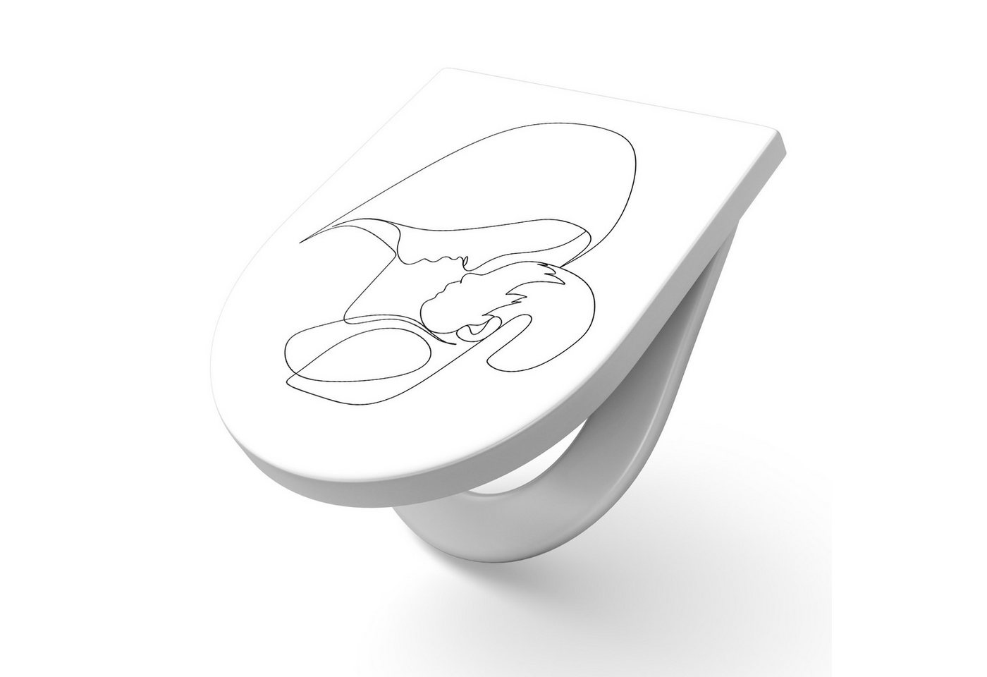 DEQORI WC-Sitz 'Mutterliebe', WC Toilettensitz bedruckt Klobrille Toilettendeckel Motiv WC-Brille DEQORI WC-Sitz 'Mutterliebe', WC Toilettensitz bedruckt Klobrille Toilettendeckel Motiv WC-Brille von DEQORI