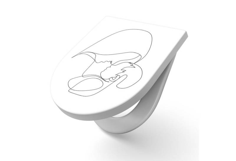 DEQORI WC-Sitz 'Mutterliebe', WC Toilettensitz bedruckt Klobrille Toilettendeckel Motiv WC-Brille DEQORI WC-Sitz 'Mutterliebe', WC Toilettensitz bedruckt Klobrille Toilettendeckel Motiv WC-Brille von DEQORI