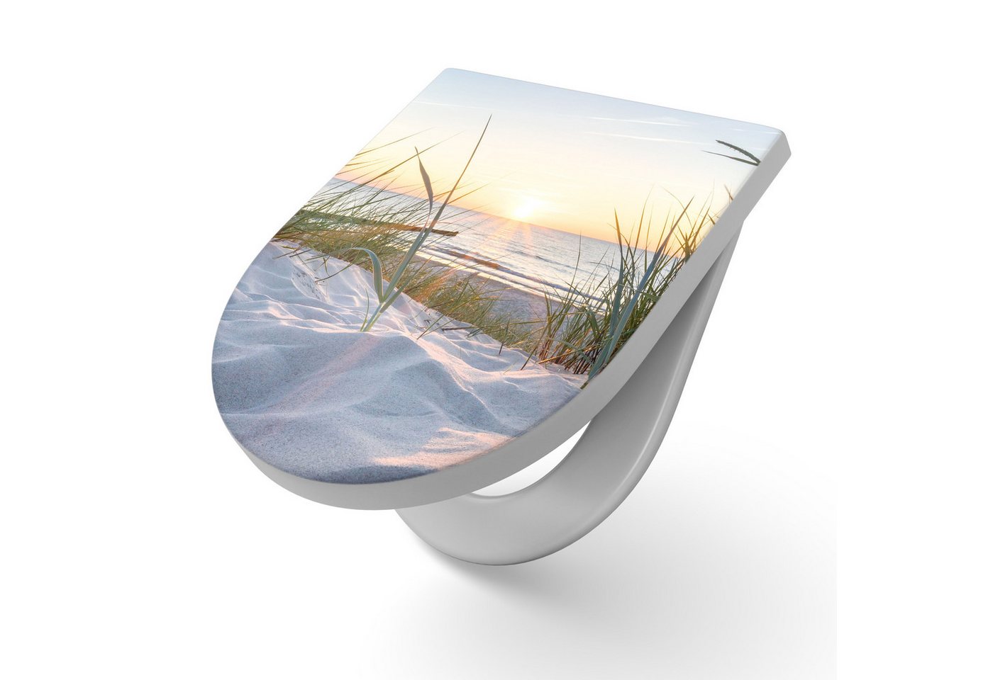 DEQORI WC-Sitz 'Ostsee Sonnenuntergang', WC Toilettensitz bedruckt Klobrille Toilettendeckel Motiv WC-Brille DEQORI WC-Sitz 'Ostsee Sonnenuntergang', WC Toilettensitz bedruckt Klobrille Toilettendeckel Motiv WC-Brille von DEQORI