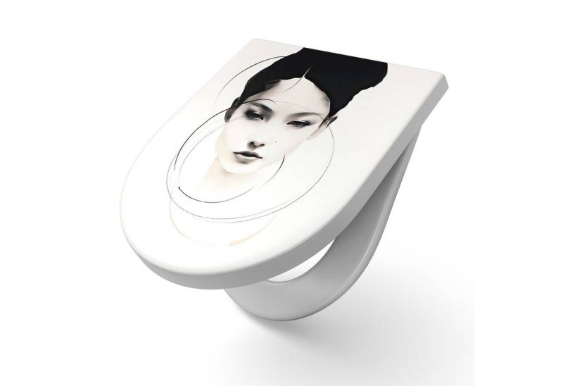 DEQORI WC-Sitz 'Reduktion & Präsenz', WC Toilettensitz bedruckt Klobrille Toilettendeckel Motiv WC-Brille DEQORI WC-Sitz 'Reduktion & Präsenz', WC Toilettensitz bedruckt Klobrille Toilettendeckel Motiv WC-Brille von DEQORI