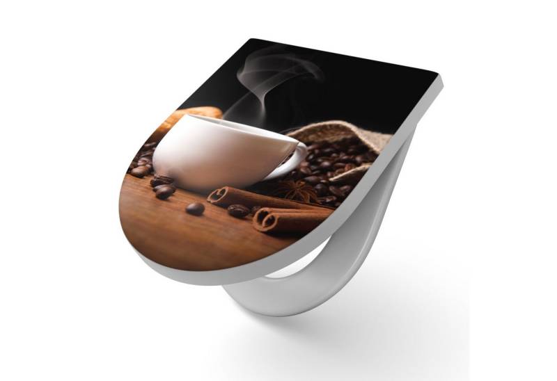 DEQORI WC-Sitz 'Sinnesfreude Kaffee', WC Toilettensitz bedruckt Klobrille Toilettendeckel Motiv WC-Brille DEQORI WC-Sitz 'Sinnesfreude Kaffee', WC Toilettensitz bedruckt Klobrille Toilettendeckel Motiv WC-Brille von DEQORI