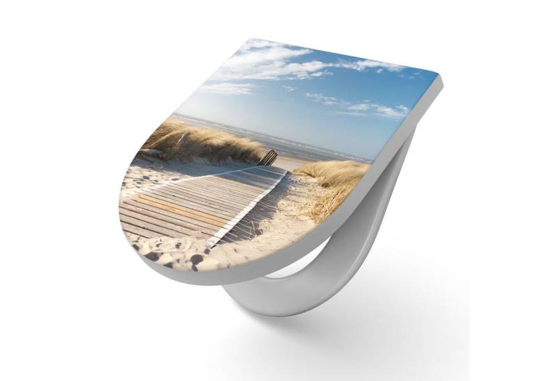 DEQORI WC-Sitz 'Strandaufgang am Meer', WC Toilettensitz bedruckt Klobrille Toilettendeckel Motiv WC-Brille DEQORI WC-Sitz 'Strandaufgang am Meer', WC Toilettensitz bedruckt Klobrille Toilettendeckel Motiv WC-Brille von DEQORI