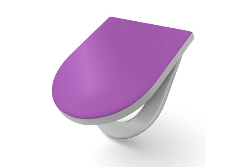DEQORI WC-Sitz 'Unifarben - Violett', WC Toilettensitz bedruckt Klobrille Toilettendeckel Motiv WC-Brille DEQORI WC-Sitz 'Unifarben - Violett', WC Toilettensitz bedruckt Klobrille Toilettendeckel Motiv WC-Brille von DEQORI