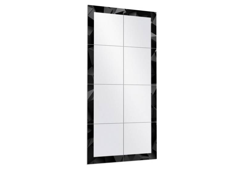 DEQORI Wandspiegel 'Bizarre Oberfläche', Spiegelfliesen Puzzle Wand Spiegel Wohnzimmer Spiegelwand Flur groß von DEQORI