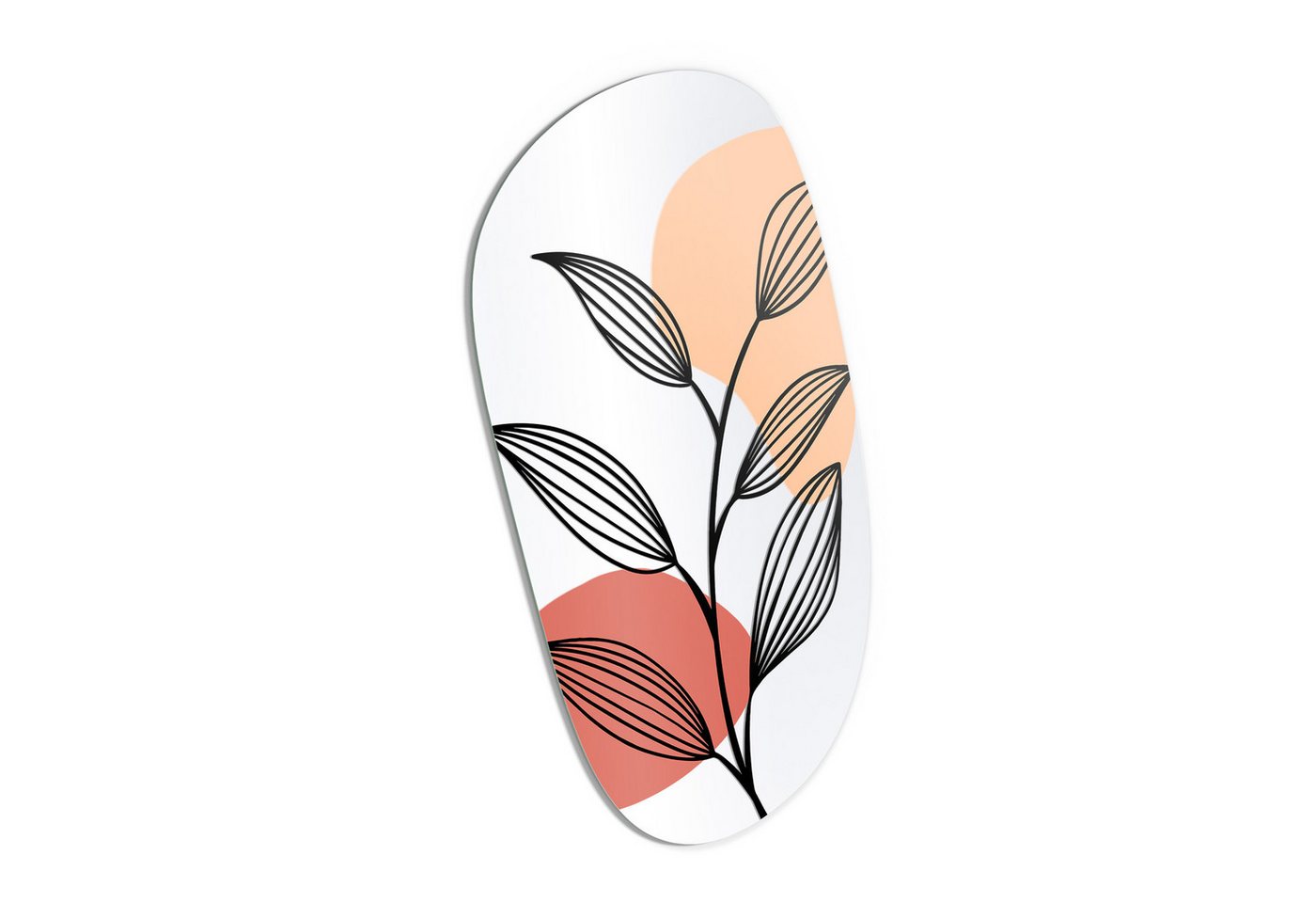 DEQORI Wandspiegel 'Blatt in Balance', Spiegel organisch geformt selbstklebend Wand Wohnzimmer Flur groß XXL DEQORI Wandspiegel 'Blatt in Balance', Spiegel organisch geformt selbstklebend Wand Wohnzimmer Flur groß XXL von DEQORI