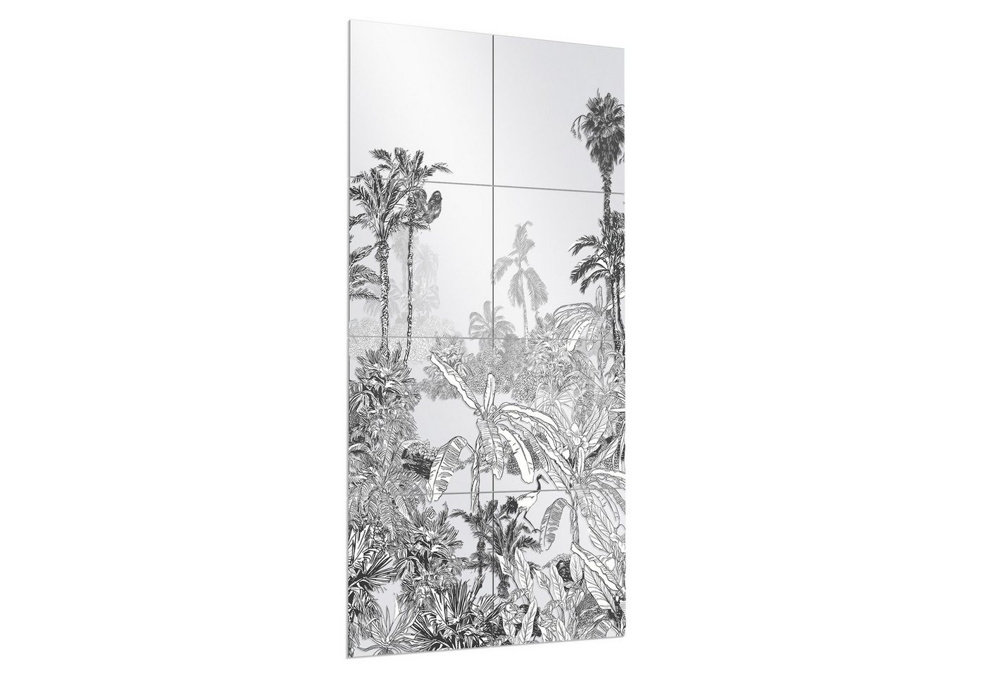 DEQORI Wandspiegel 'Botanische Wildnis', Spiegelfliesen Puzzle Wand Spiegel Wohnzimmer Spiegelwand Flur groß DEQORI Wandspiegel 'Botanische Wildnis', Spiegelfliesen Puzzle Wand Spiegel Wohnzimmer Spiegelwand Flur groß von DEQORI