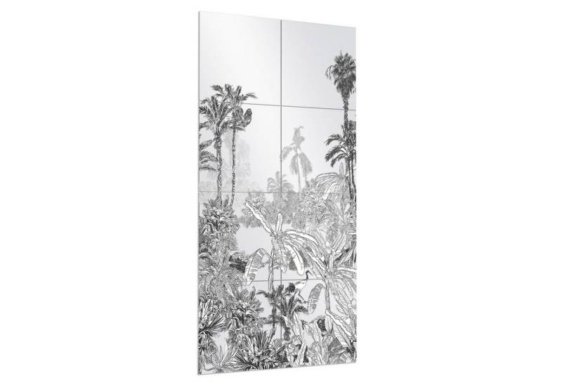 DEQORI Wandspiegel 'Botanische Wildnis', Spiegelfliesen Puzzle Wand Spiegel Wohnzimmer Spiegelwand Flur groß DEQORI Wandspiegel 'Botanische Wildnis', Spiegelfliesen Puzzle Wand Spiegel Wohnzimmer Spiegelwand Flur groß von DEQORI
