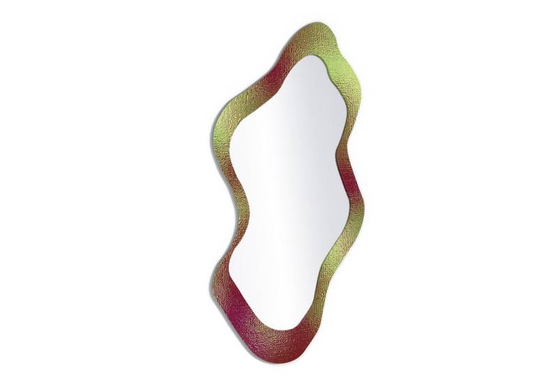 DEQORI Wandspiegel 'Changierendes Muster', Spiegel organisch geformt selbstklebend Wand Wohnzimmer Flur groß XXL von DEQORI