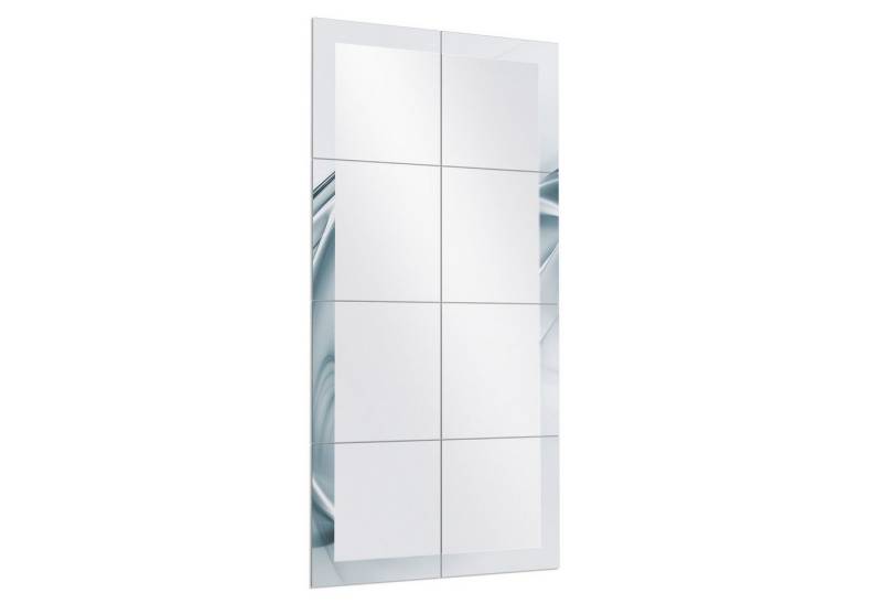 DEQORI Wandspiegel 'Chrom Schwingungen', Spiegelfliesen Puzzle Wand Spiegel Wohnzimmer Spiegelwand Flur groß DEQORI Wandspiegel 'Chrom Schwingungen', Spiegelfliesen Puzzle Wand Spiegel Wohnzimmer Spiegelwand Flur groß von DEQORI