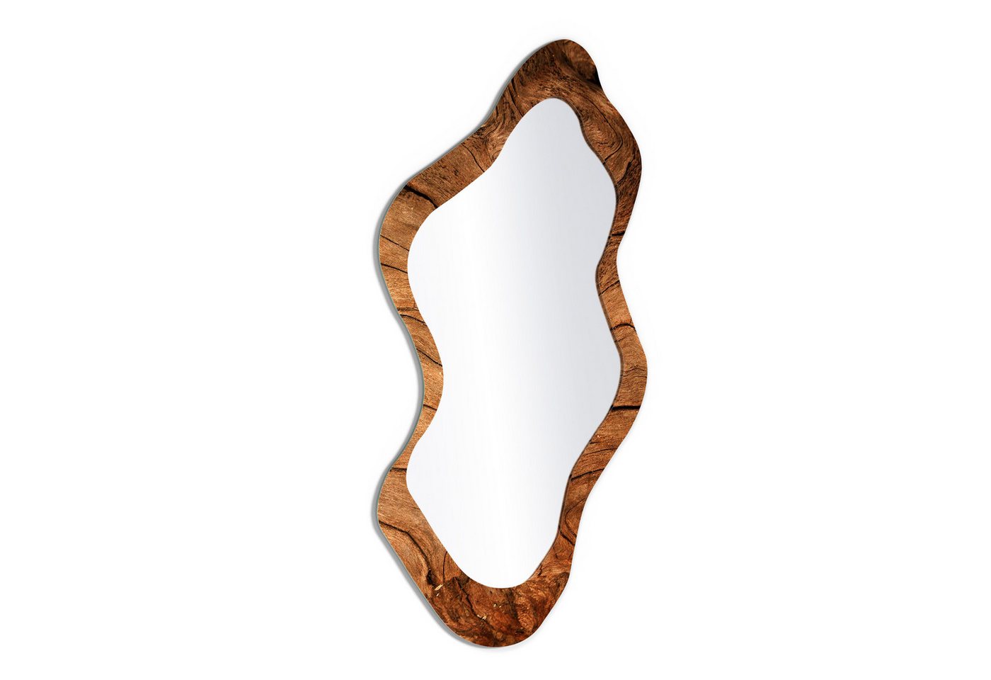 DEQORI Wandspiegel 'Detaillierte Holzmaserung', Spiegel organisch geformt selbstklebend Wand Wohnzimmer Flur groß XXL DEQORI Wandspiegel 'Detaillierte Holzmaserung', Spiegel organisch geformt selbstklebend Wand Wohnzimmer Flur groß XXL von DEQORI