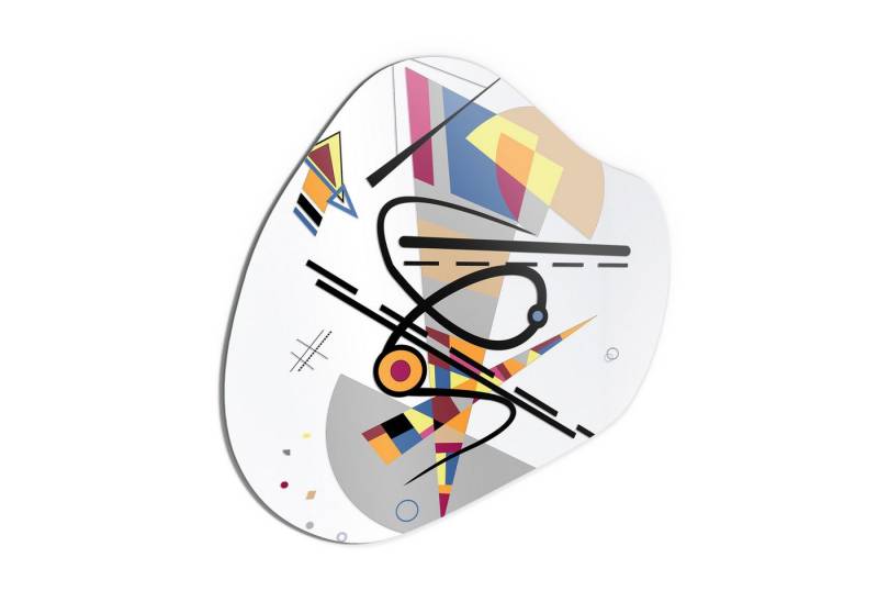 DEQORI Wandspiegel 'Dreiecksgebilde', Spiegel organisch geformt selbstklebend Wand Wohnzimmer Flur groß XXL von DEQORI