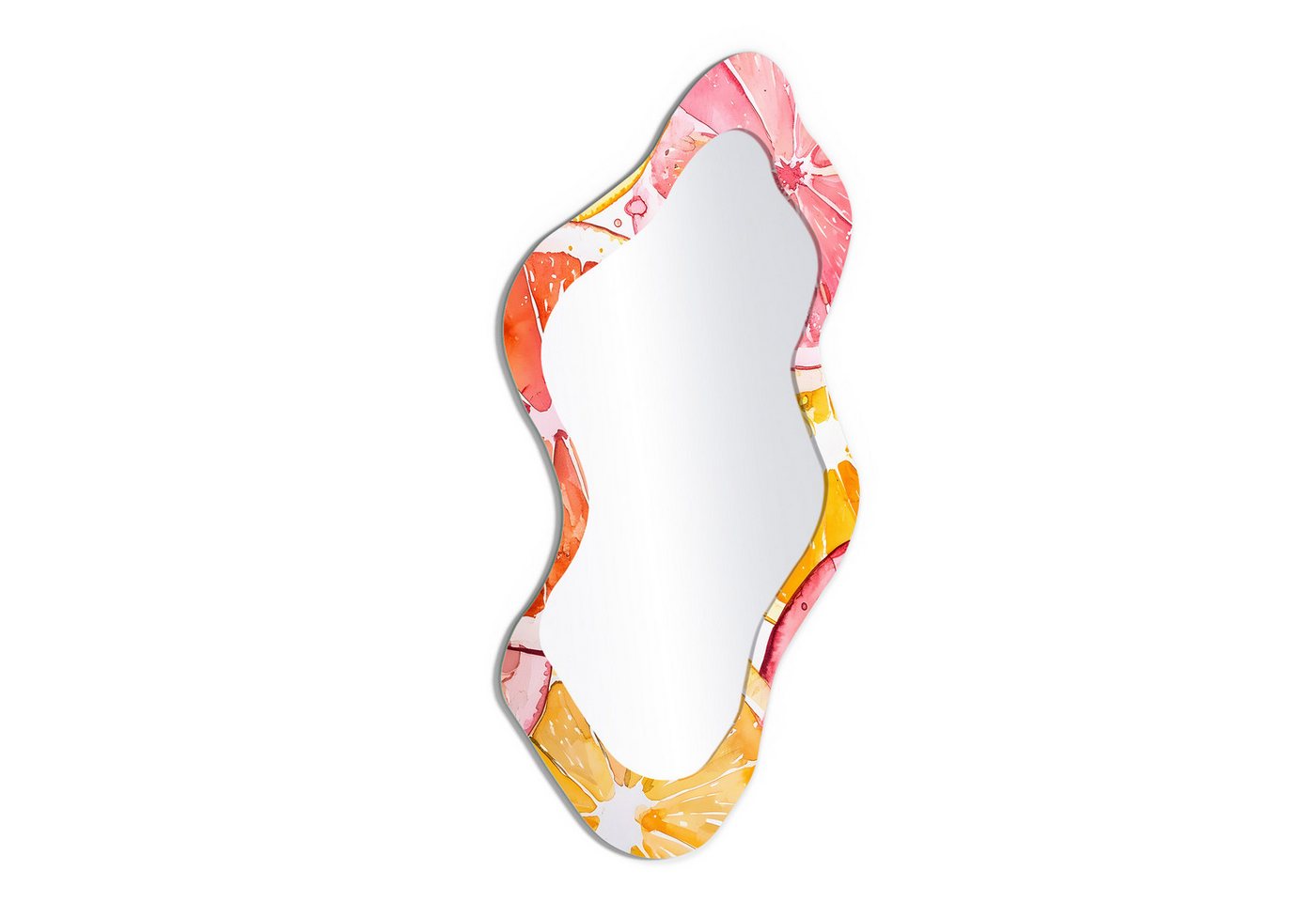 DEQORI Wandspiegel 'Ein Zitruszauber', Spiegel organisch geformt selbstklebend Wand Wohnzimmer Flur groß XXL DEQORI Wandspiegel 'Ein Zitruszauber', Spiegel organisch geformt selbstklebend Wand Wohnzimmer Flur groß XXL von DEQORI