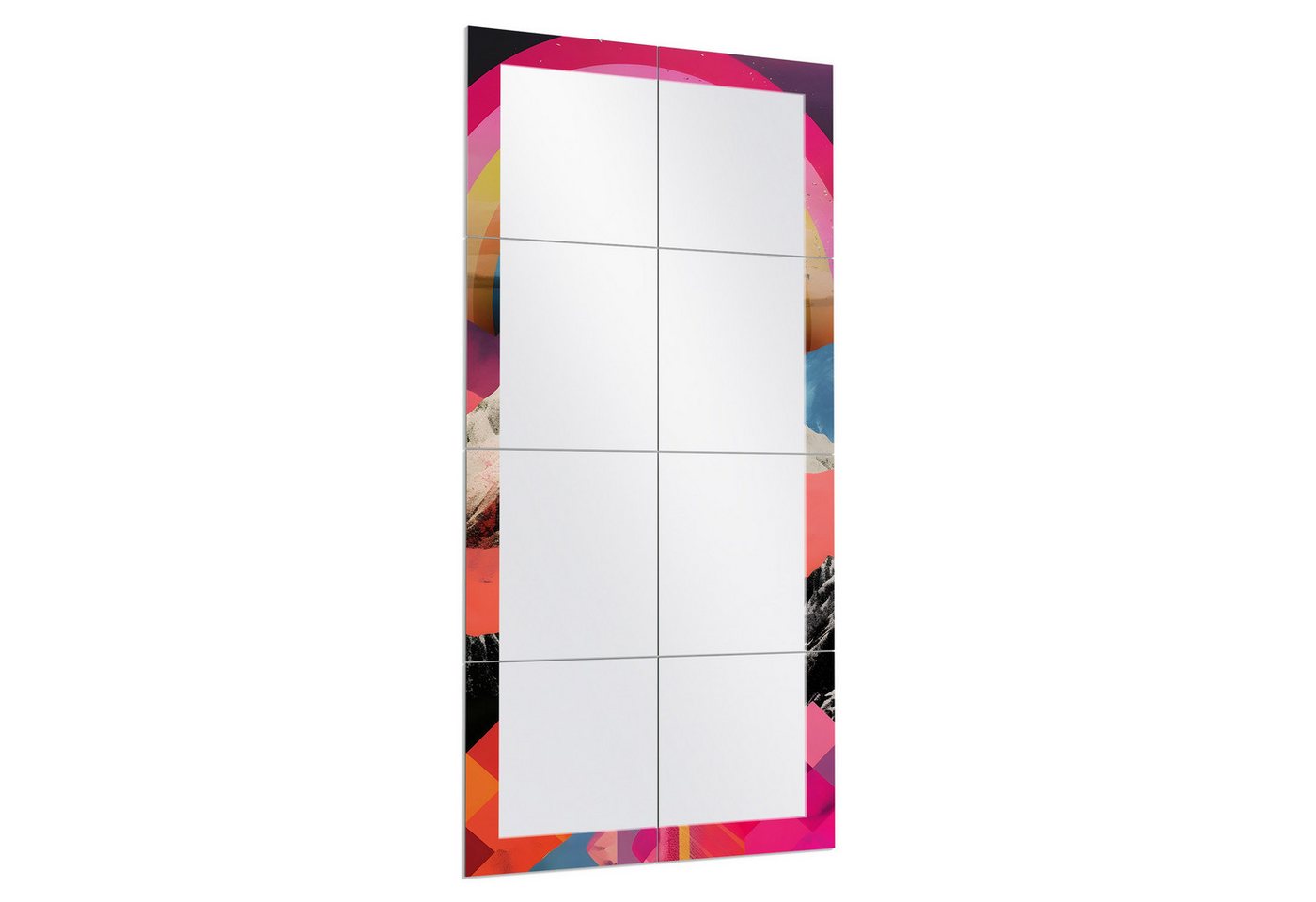 DEQORI Wandspiegel 'Farbenrausch im Gebirge', Spiegelfliesen Puzzle Wand Spiegel Wohnzimmer Spiegelwand Flur groß DEQORI Wandspiegel 'Farbenrausch im Gebirge', Spiegelfliesen Puzzle Wand Spiegel Wohnzimmer Spiegelwand Flur groß von DEQORI