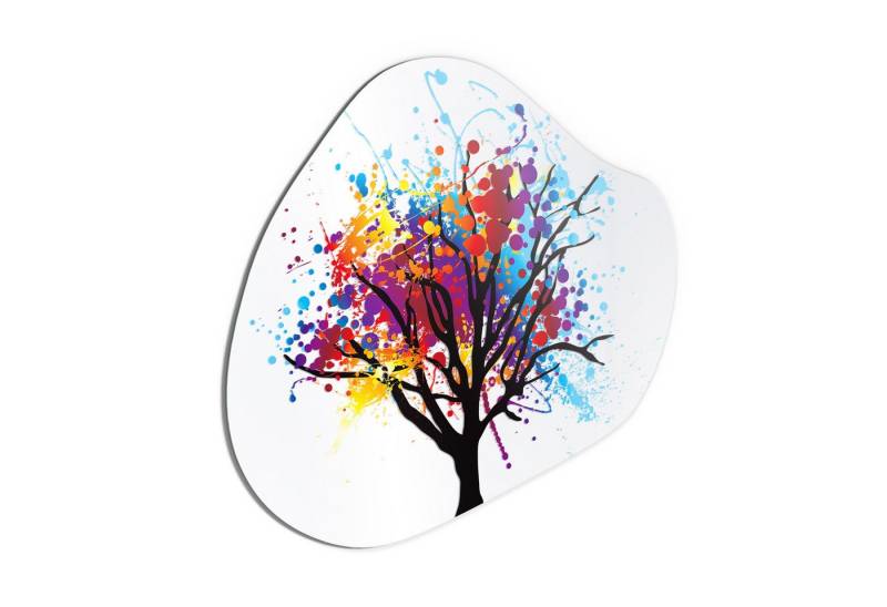 DEQORI Wandspiegel 'Farbklekse als Baumkrone', Spiegel organisch geformt selbstklebend Wand Wohnzimmer Flur groß XXL DEQORI Wandspiegel 'Farbklekse als Baumkrone', Spiegel organisch geformt selbstklebend Wand Wohnzimmer Flur groß XXL von DEQORI