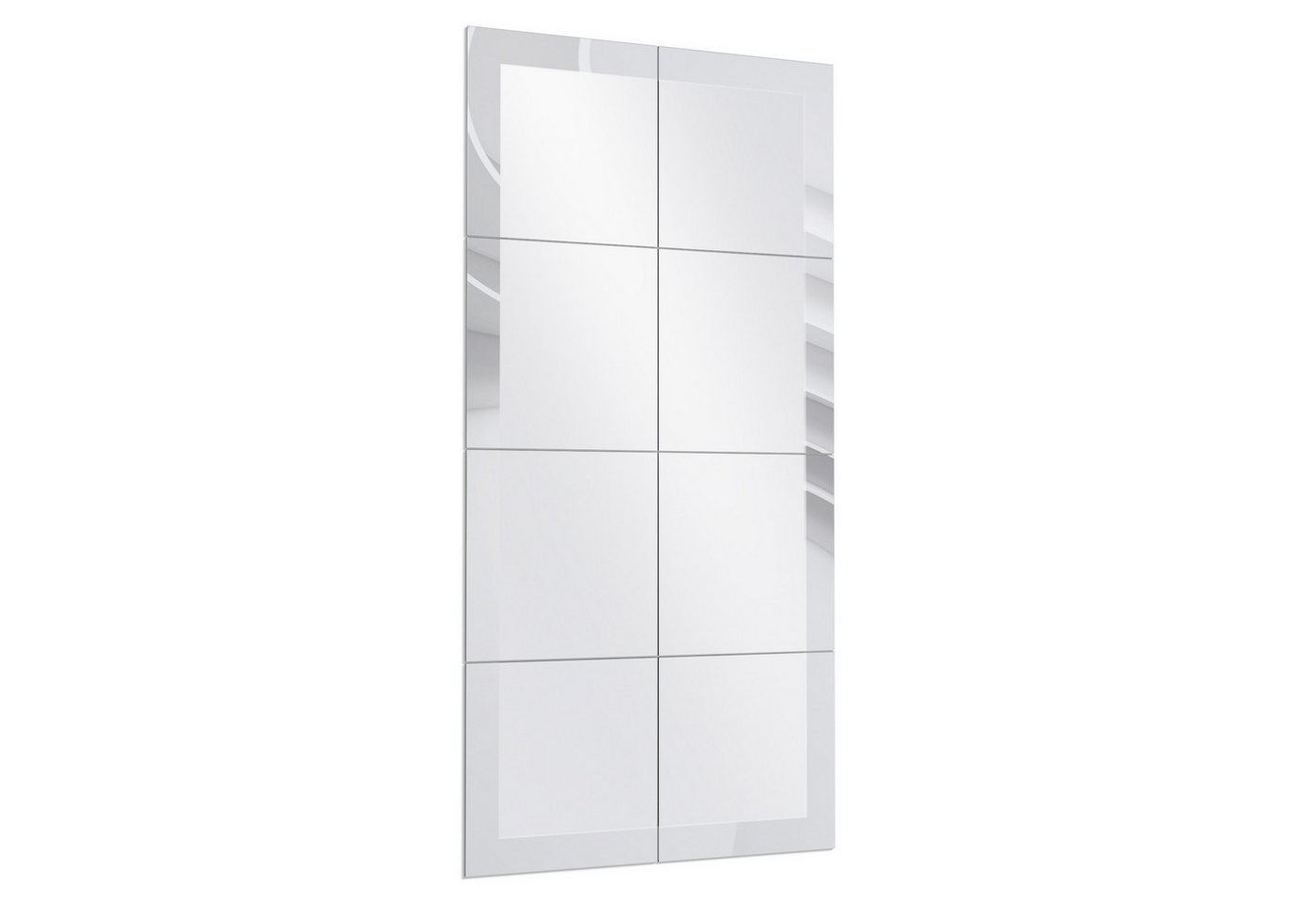 DEQORI Wandspiegel 'Fließende Lamellenlinien', Spiegelfliesen Puzzle Wand Spiegel Wohnzimmer Spiegelwand Flur groß DEQORI Wandspiegel 'Fließende Lamellenlinien', Spiegelfliesen Puzzle Wand Spiegel Wohnzimmer Spiegelwand Flur groß von DEQORI