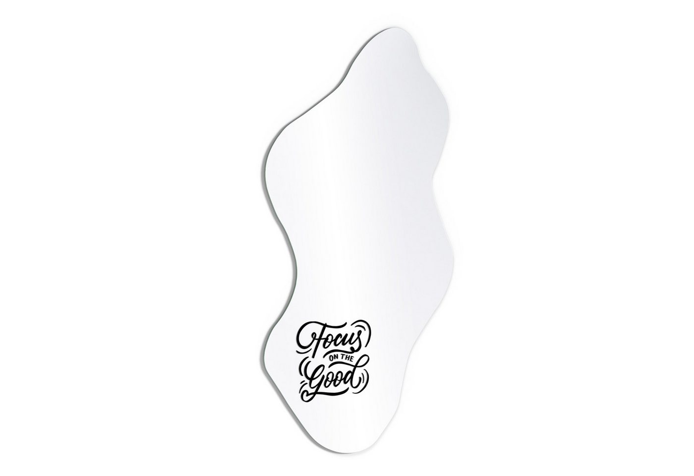 DEQORI Wandspiegel 'Fokus auf das Gute', Spiegel organisch geformt selbstklebend Wand Wohnzimmer Flur groß XXL DEQORI Wandspiegel 'Fokus auf das Gute', Spiegel organisch geformt selbstklebend Wand Wohnzimmer Flur groß XXL von DEQORI