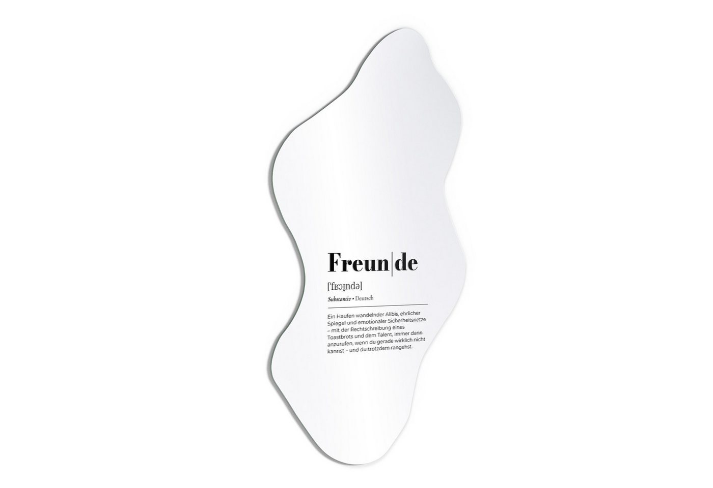 DEQORI Wandspiegel 'Freunde - Definition', Spiegel organisch geformt selbstklebend Wand Wohnzimmer Flur groß XXL DEQORI Wandspiegel 'Freunde - Definition', Spiegel organisch geformt selbstklebend Wand Wohnzimmer Flur groß XXL von DEQORI