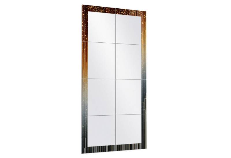 DEQORI Wandspiegel 'Funkelnder Lichterregen', Spiegelfliesen Puzzle Wand Spiegel Wohnzimmer Spiegelwand Flur groß von DEQORI