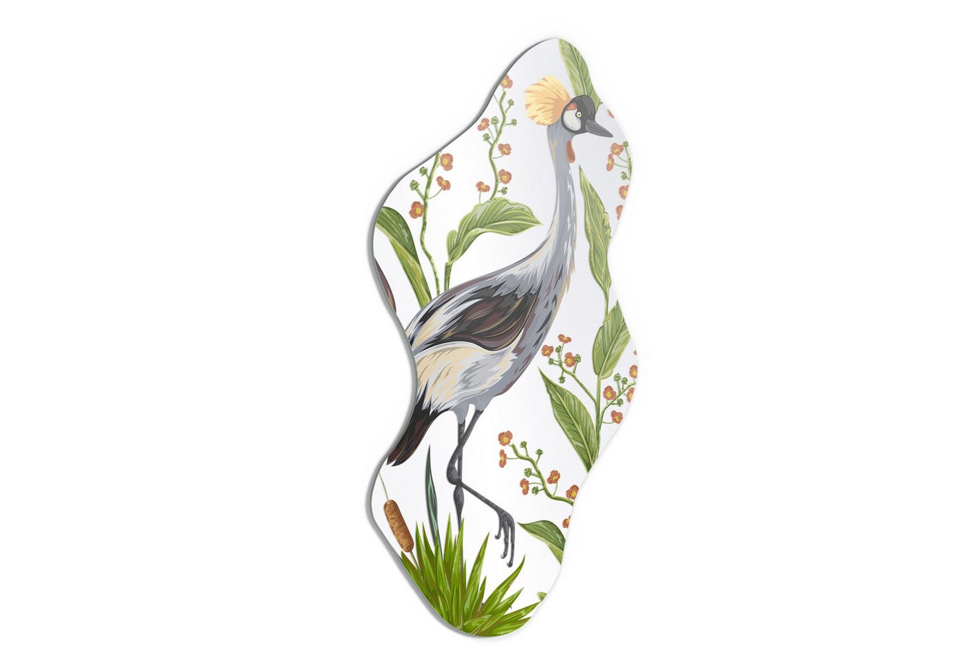 DEQORI Wandspiegel 'Goldhaube im Blätterwald', Spiegel organisch geformt selbstklebend Wand Wohnzimmer Flur groß XXL DEQORI Wandspiegel 'Goldhaube im Blätterwald', Spiegel organisch geformt selbstklebend Wand Wohnzimmer Flur groß XXL von DEQORI