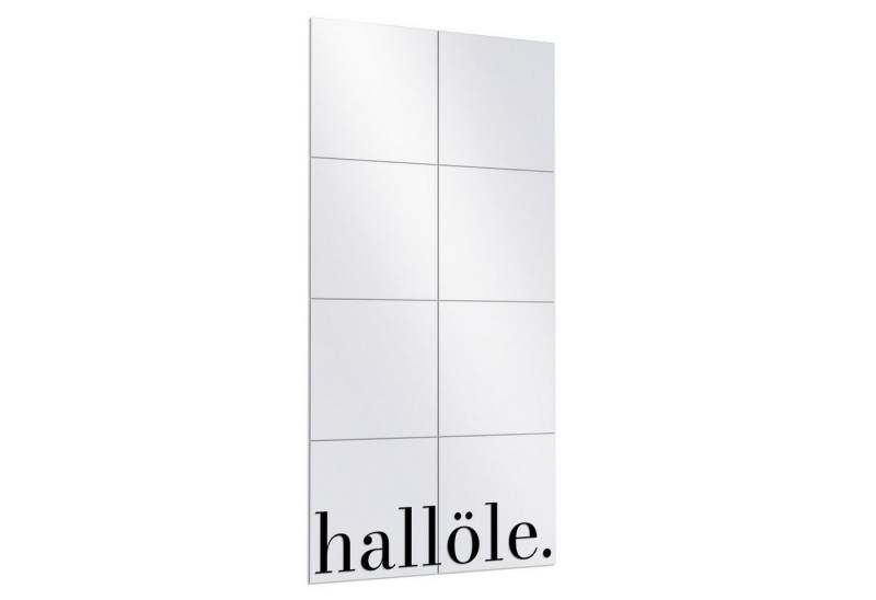 DEQORI Wandspiegel 'Hallöle - Schriftzug', Spiegelfliesen Puzzle Wand Spiegel Wohnzimmer Spiegelwand Flur groß DEQORI Wandspiegel 'Hallöle - Schriftzug', Spiegelfliesen Puzzle Wand Spiegel Wohnzimmer Spiegelwand Flur groß von DEQORI
