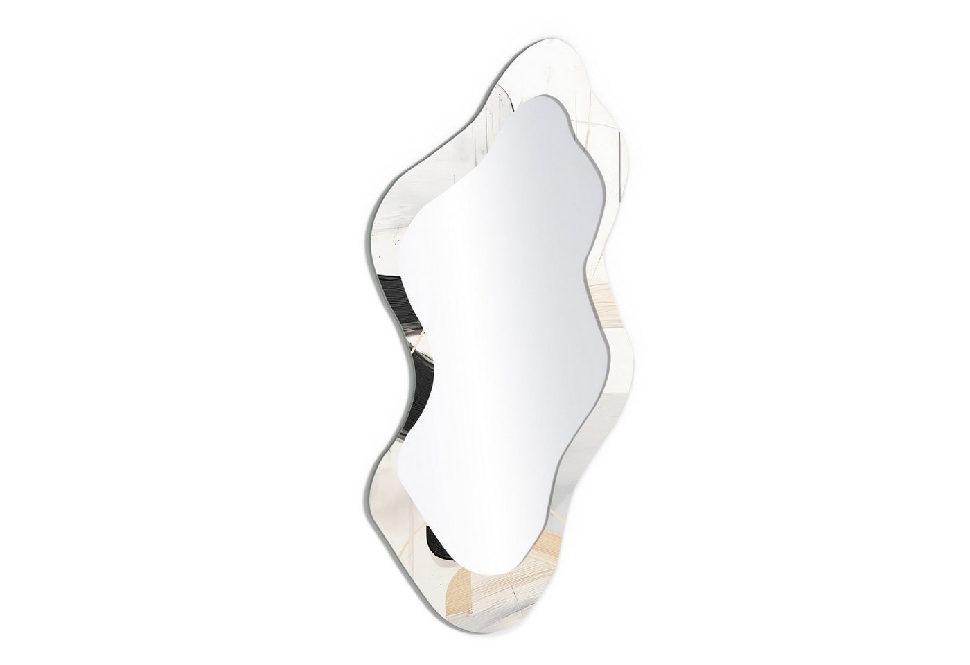 DEQORI Wandspiegel 'Helle Dynamik', Spiegel organisch geformt selbstklebend Wand Wohnzimmer Flur groß XXL DEQORI Wandspiegel 'Helle Dynamik', Spiegel organisch geformt selbstklebend Wand Wohnzimmer Flur groß XXL von DEQORI