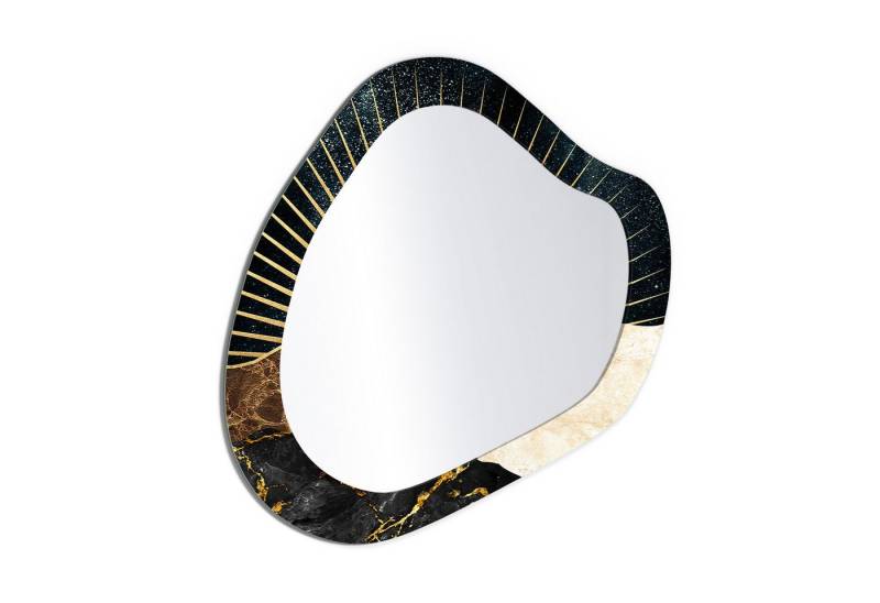 DEQORI Wandspiegel 'Himmelsgestein', Spiegel organisch geformt selbstklebend Wand Wohnzimmer Flur groß XXL von DEQORI