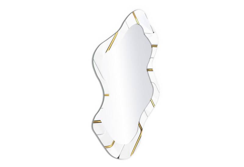 DEQORI Wandspiegel 'Hochglanzmuster', Spiegel organisch geformt selbstklebend Wand Wohnzimmer Flur groß XXL von DEQORI