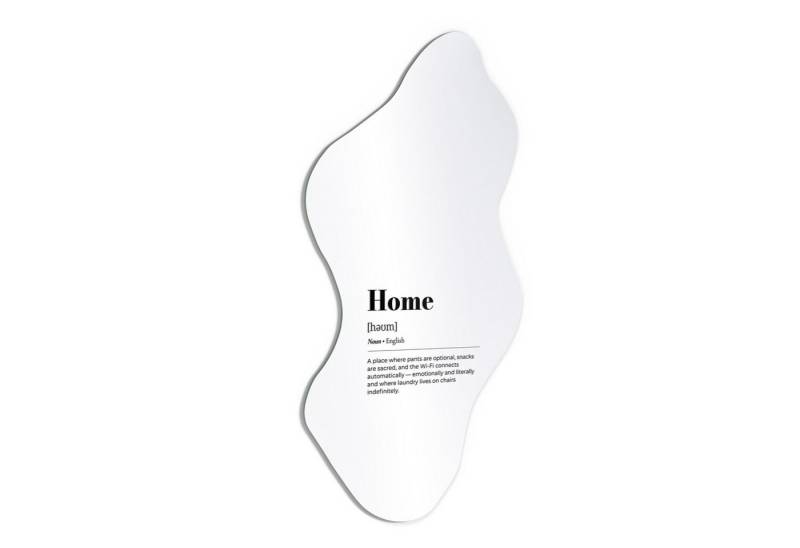 DEQORI Wandspiegel 'Home - Definition', Spiegel organisch geformt selbstklebend Wand Wohnzimmer Flur groß XXL DEQORI Wandspiegel 'Home - Definition', Spiegel organisch geformt selbstklebend Wand Wohnzimmer Flur groß XXL von DEQORI