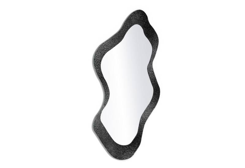 DEQORI Wandspiegel 'Körnige Lacktextur', Spiegel organisch geformt selbstklebend Wand Wohnzimmer Flur groß XXL von DEQORI