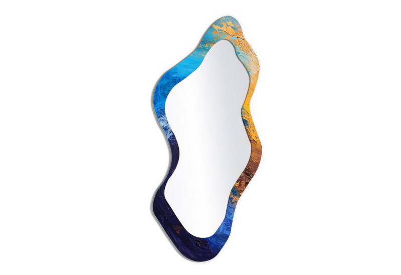 DEQORI Wandspiegel 'Kraft der Farb-Wellen', Spiegel organisch geformt selbstklebend Wand Wohnzimmer Flur groß XXL DEQORI Wandspiegel 'Kraft der Farb-Wellen', Spiegel organisch geformt selbstklebend Wand Wohnzimmer Flur groß XXL von DEQORI