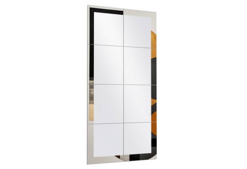 DEQORI Wandspiegel 'Kreise im System', Spiegelfliesen Puzzle Wand Spiegel Wohnzimmer Spiegelwand Flur groß von DEQORI