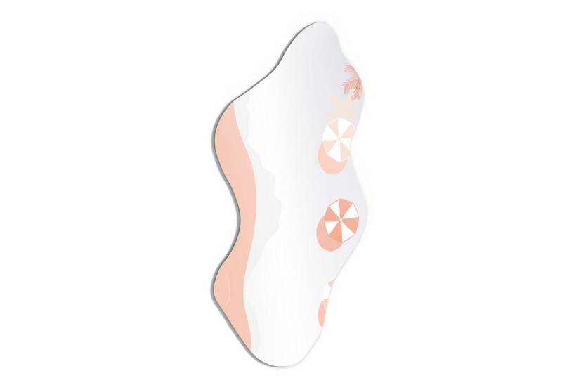 DEQORI Wandspiegel 'Küstenruhe in Rosa', Spiegel organisch geformt selbstklebend Wand Wohnzimmer Flur groß XXL DEQORI Wandspiegel 'Küstenruhe in Rosa', Spiegel organisch geformt selbstklebend Wand Wohnzimmer Flur groß XXL von DEQORI