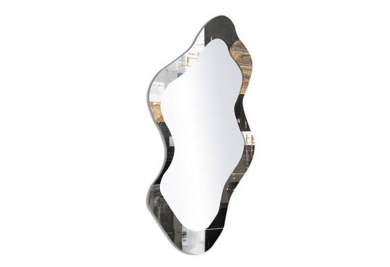 DEQORI Wandspiegel 'Linien im Goldrausch', Spiegel organisch geformt selbstklebend Wand Wohnzimmer Flur groß XXL DEQORI Wandspiegel 'Linien im Goldrausch', Spiegel organisch geformt selbstklebend Wand Wohnzimmer Flur groß XXL von DEQORI