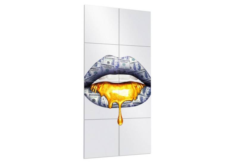 DEQORI Wandspiegel 'Luxuriöse Lippen', Spiegelfliesen Puzzle Wand Spiegel Wohnzimmer Spiegelwand Flur groß DEQORI Wandspiegel 'Luxuriöse Lippen', Spiegelfliesen Puzzle Wand Spiegel Wohnzimmer Spiegelwand Flur groß von DEQORI