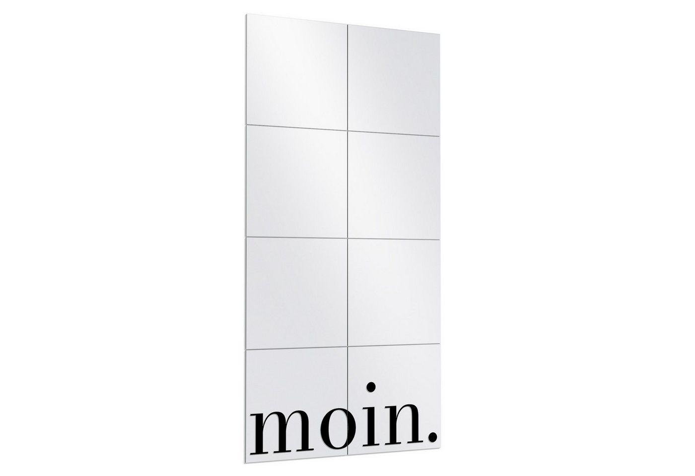 DEQORI Wandspiegel 'Moin - Schriftzug', Spiegelfliesen Puzzle Wand Spiegel Wohnzimmer Spiegelwand Flur groß DEQORI Wandspiegel 'Moin - Schriftzug', Spiegelfliesen Puzzle Wand Spiegel Wohnzimmer Spiegelwand Flur groß von DEQORI